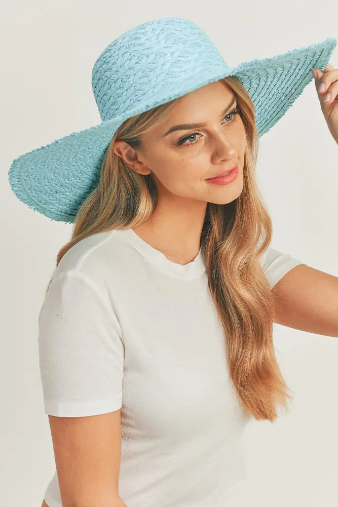ScarvesMe Women's Extra Wide Brim Solid Color Colorful Floppy Sun Hat
