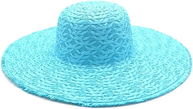 ScarvesMe Women's Extra Wide Brim Solid Color Colorful Floppy Sun Hat