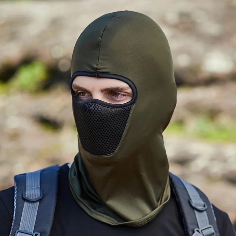 Sun Mask Hood Summer Ice Silk Face Mask for Outdoor Cycling