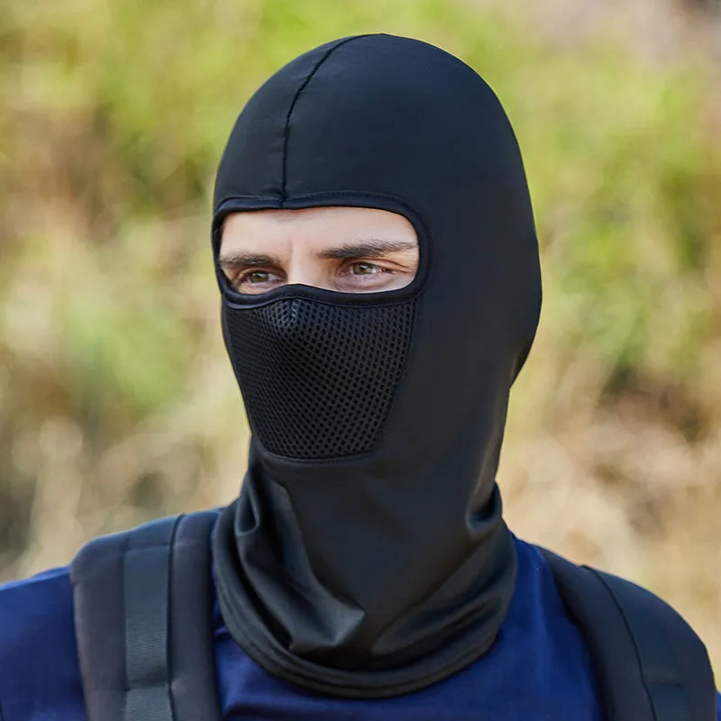 Sun Mask Hood Summer Ice Silk Face Mask for Outdoor Cycling