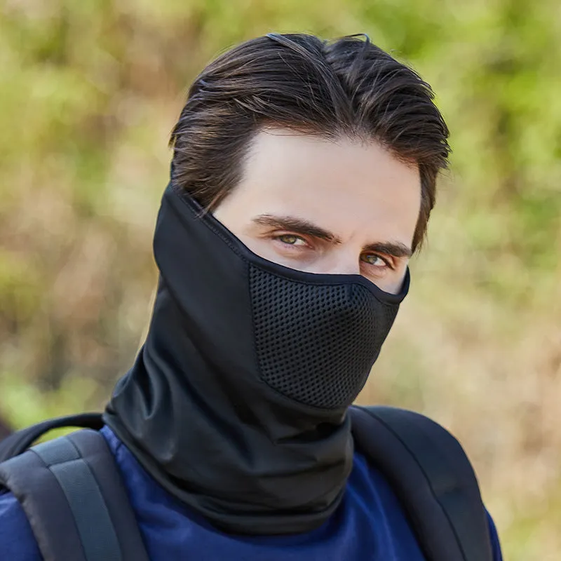 Sun Mask Hood Summer Ice Silk Face Mask for Outdoor Cycling