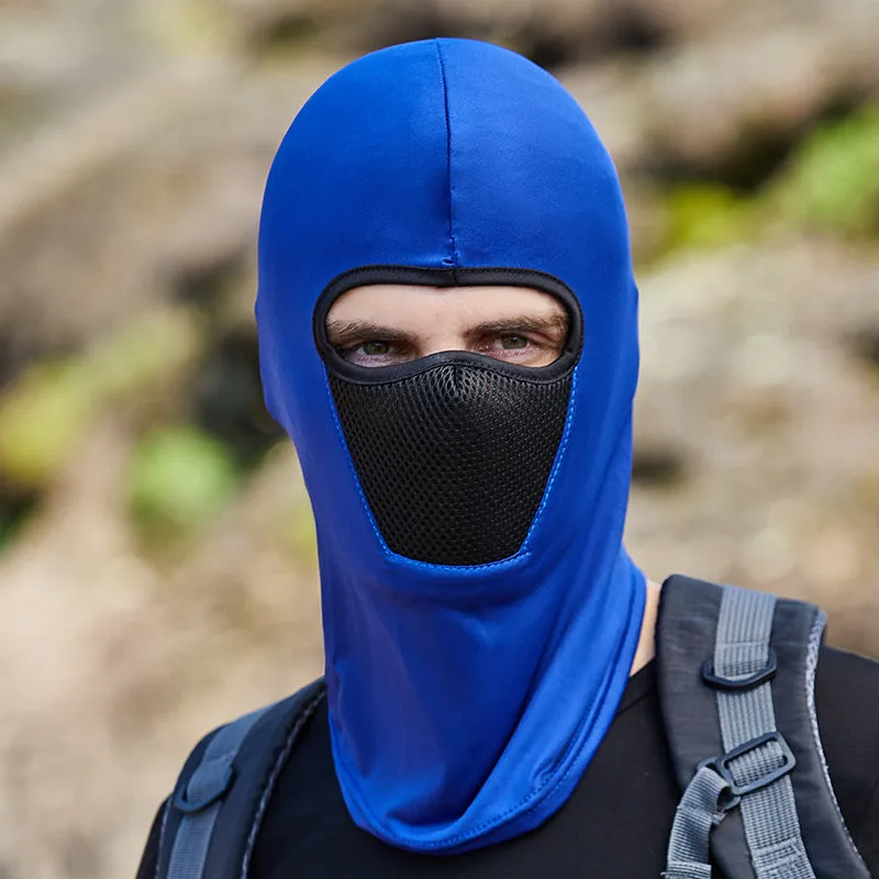 Sun Mask Hood Summer Ice Silk Face Mask for Outdoor Cycling