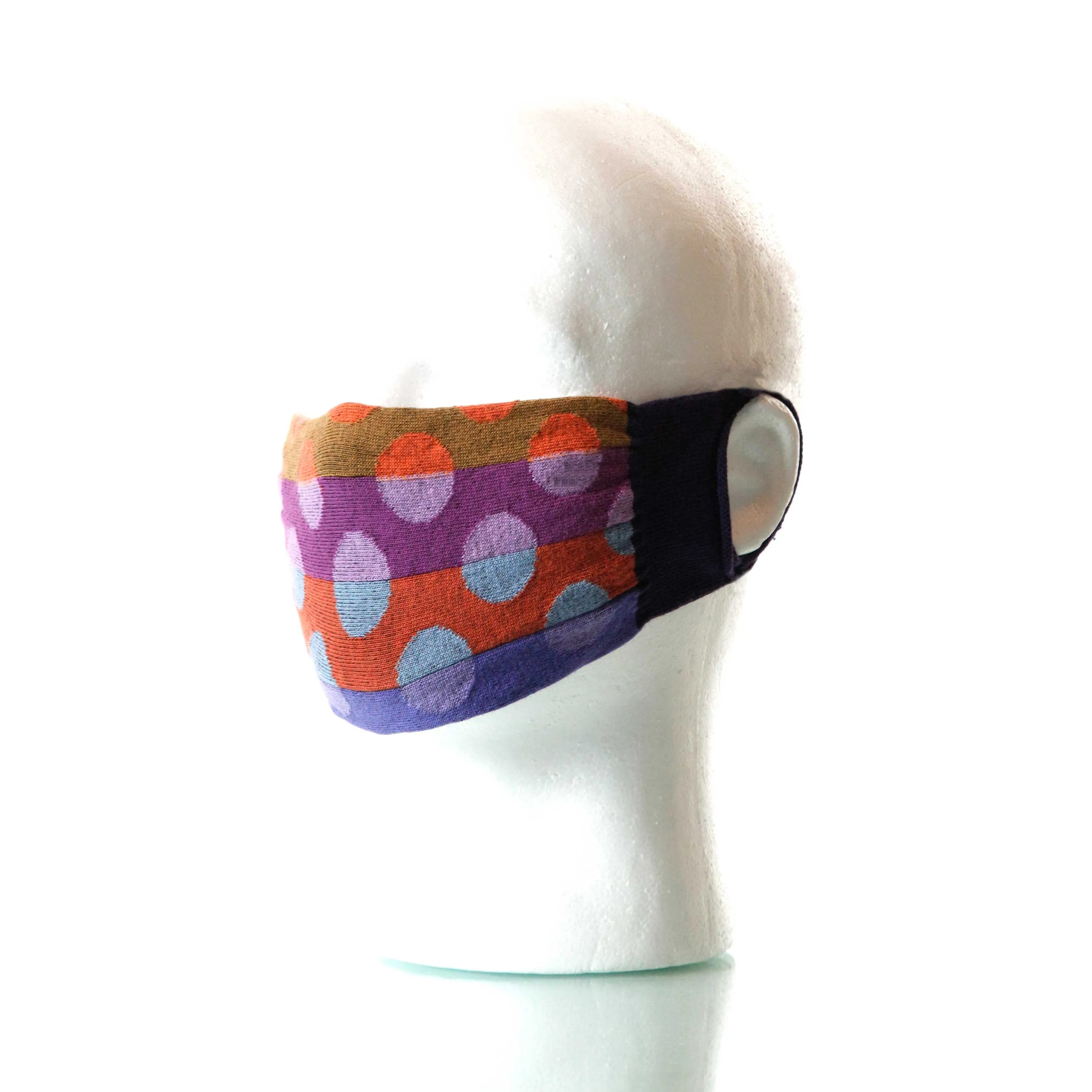 Tangerine Spare Change (Polka Dot) Mask