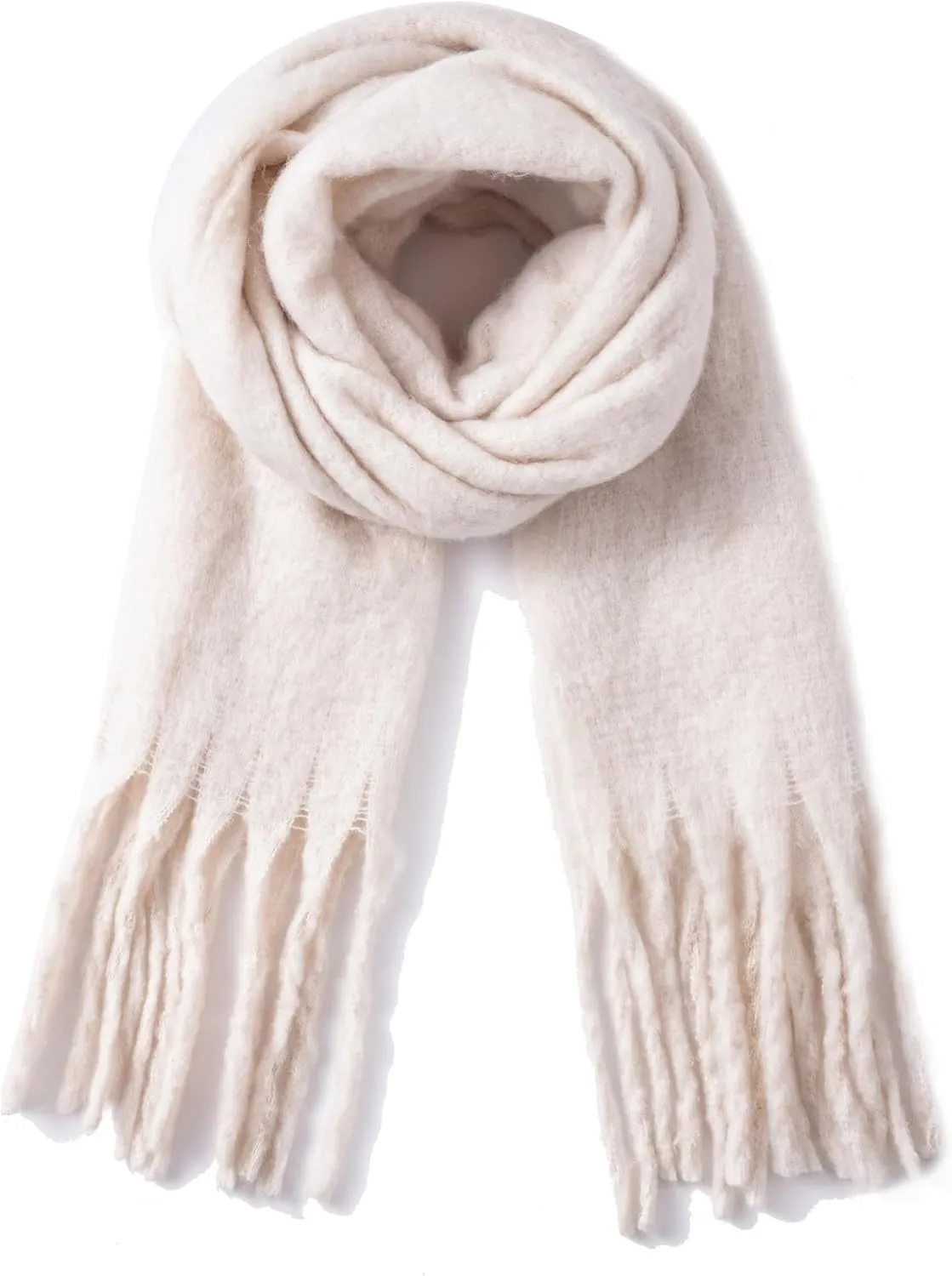 Winter Women Chunky Scarf Warm Blanket Big Thick Large Oversized Wrap Colorful Long Solid Scarves