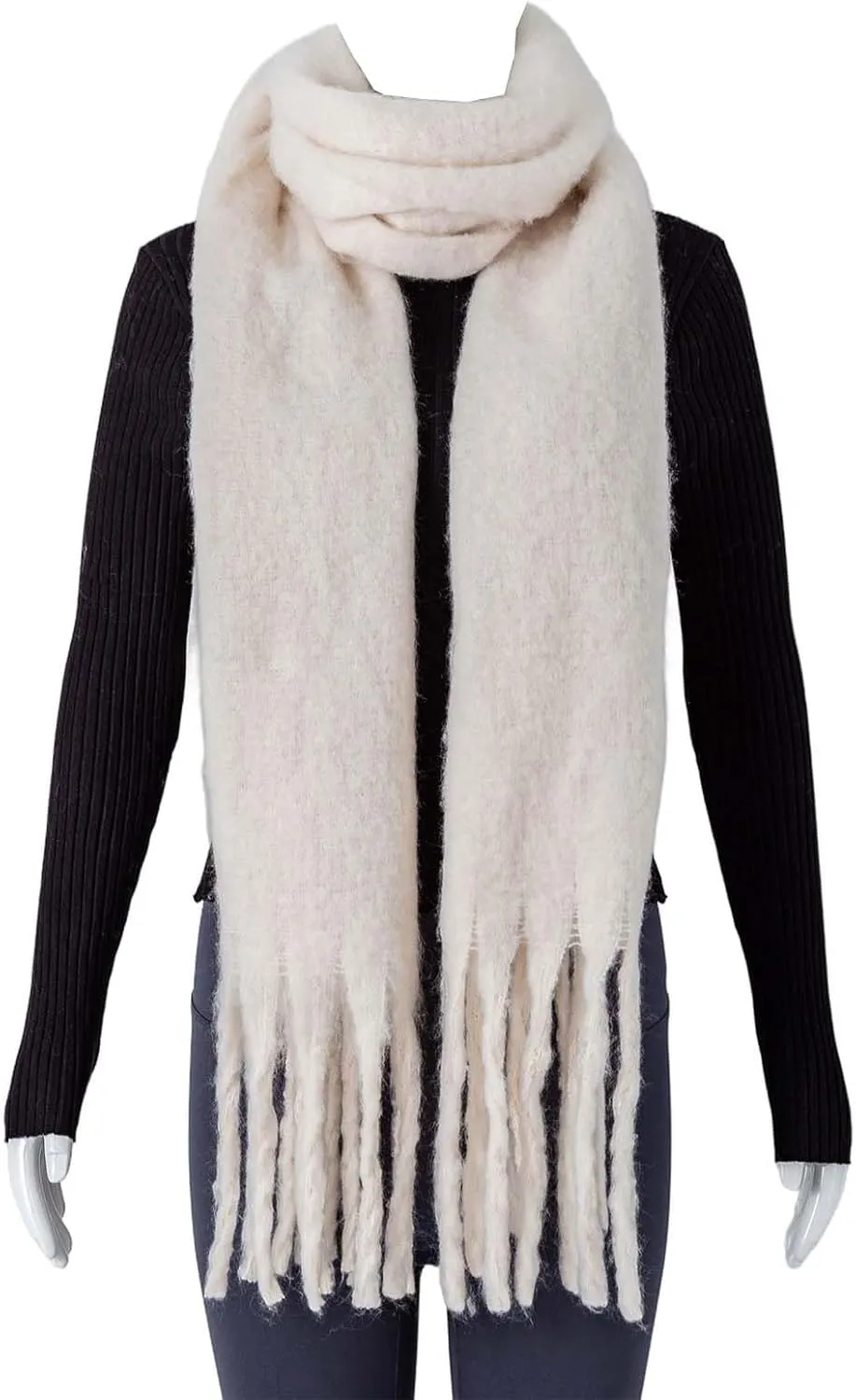 Winter Women Chunky Scarf Warm Blanket Big Thick Large Oversized Wrap Colorful Long Solid Scarves